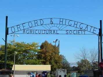 Orford & Highgate Agricultural Society gate at the fairgrounds. (Photo by Simon Crouch) 