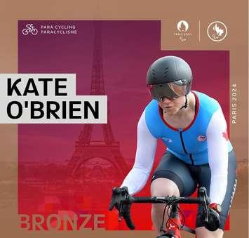 Kate O'Brien wins bronze at 2024 Paralympic Games (Photo courtesy: Canadian Paralympic Team Instagram)