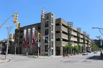 Pelissier St. Parking Garage in downtown Windsor, June 10, 2015. (Photo by Mike Vlasveld)