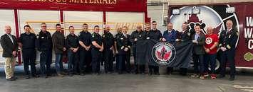 The London Fire Department announced a partnership with Wounded Warriors Canada, November 6, 2023. Photo provided by the London Fire Department