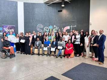 Recipients of grants provided by WE-Spark Institute pose for a group photo at the University of Windsor, August 28, 2024. Submitted photo.