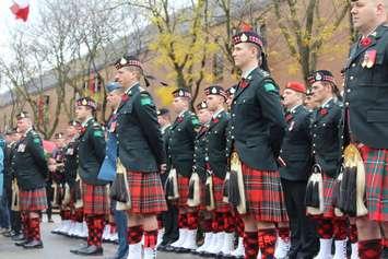 Remembrance Day ceremony at Chatham's Cenotaph, November 11, 2016 (Photo by Jake Kislinsky)