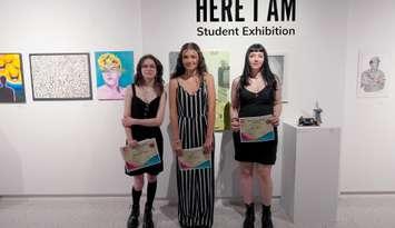 Award winners of Here I Am Student Exhibition (Image courtesy of the Thames Art Gallery)
