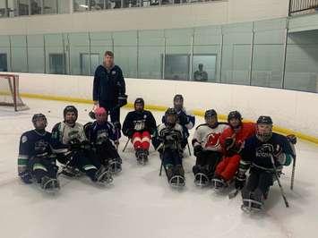 Members of the London Blizzard Sledge Hockey team (Photo from Darlene Hymers)