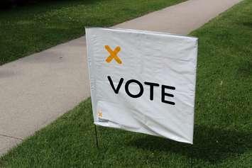 Polling station in Windsor-Tecumseh riding for the 2014 Provincial Election (Photo by Maureen Revait)