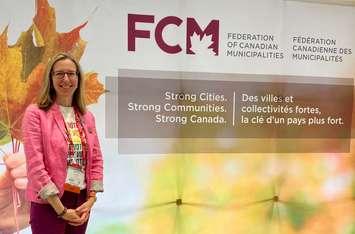 Councillor Alysson Storey attends FCM meeting (Image courtesy of the Municipality of Chatham-Kent)