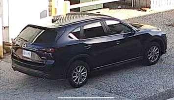 A vehicle seen near a break-and-enter on North Talbot Road in Tecumseh is shown on October 6, 2024. Image provided by Ontario Provincial Police.