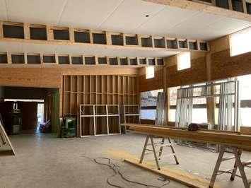 Sarnia Christian School renovations. January 24, 2022. Photo courtesy of 
Administrative Assistant Karen Kaldeway.