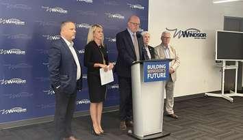 Windsor Mayor Drew Dilkens discusses 2025 budget pressures, September 17, 2024. (Photo by Maureen Revait) 