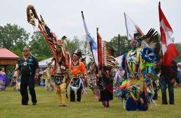 A Pow Wow at Aamjiwnaang First Nation. June 2017.  (Photo from the First Nation's Facebook page)