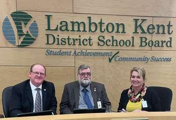 Director John Howitt, LKDSB Chair Randy Campbell, LKDSB Vice Chair Kelley Robertson. Submitted photo.