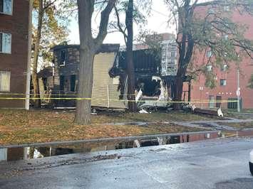 Parker Family Home destroyed by fire, October 28, 2024. (Photo by Maureen Revait) 