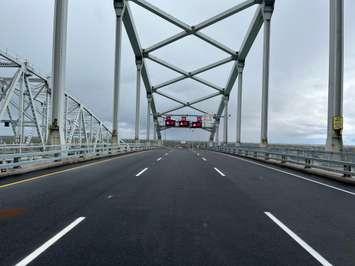  The second Blue Water Bridge span repaved. October, 2024. Photo by the Federal Bridge Corporation. Submitted.