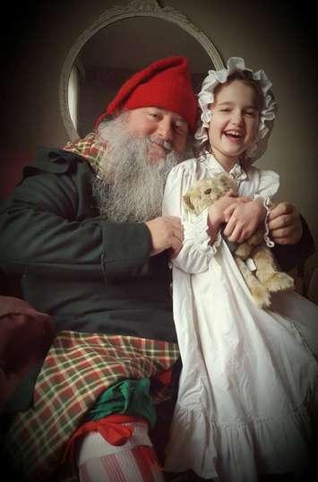 Chatham story teller Doug Robinson in his role as Father Christmas from the 1850's. December 5, 2015. (Photo courtesy Doug Robinson) 