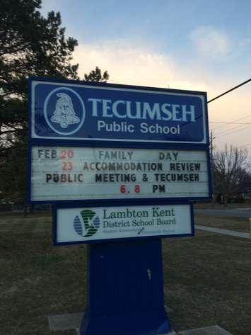 Public meeting at Tecumseh Public School.  February 23, 2017. (Photo by Paul Pedro)