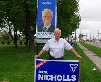 Progressive Conservative Candidate for Chatham-Kent Essex Rick Nicholls. 