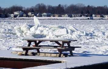 St. Clair River Ice (BlackburnNews.com photo by Dave Dentinger)