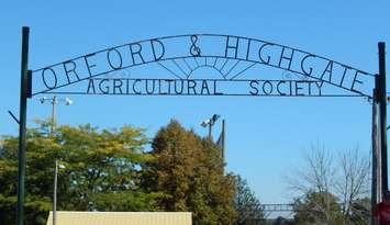 Orford & Highgate Agricultural Society gate at the fairgrounds. (Photo by Simon Crouch) 