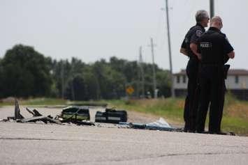 Police on scene of a collision. (File photo by Michael Hugall)