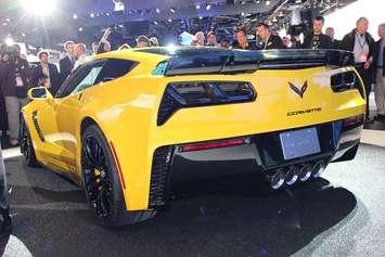 The newest model Corvette is shown off at the NAIAS 2014. (photo by Mike Vlasveld)