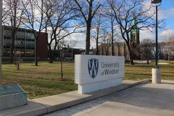 University of Windsor campus, January 29, 2016. (Photo by Maureen Revait) 