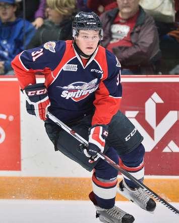 Mikhail Sergachev of the Windsor Spitfires. (Photo courtesy of Terry Wilson via OHL Images)