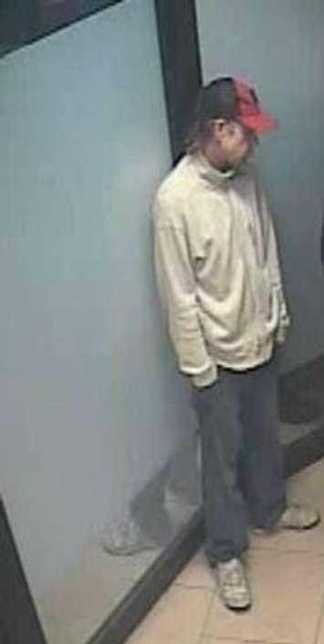 Man suspected in Chatham apartment robbery. (Photo provided by Chatham-Kent Police)