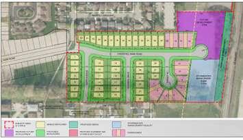 Concept plan of the Churchill Park Road subdivision (Photo via The Municipality of Chatham-Kent)