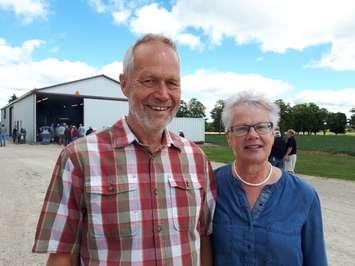 Hosts of the 2019 Huron County Plowing Match, Ray and Anita Dykstra of Howick Township. Photo by Bob Montgomery.