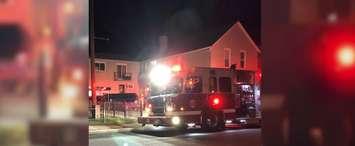Chatham-Kent fire crews respond to a fire at 46 Richmond Street in Chatham. November 25, 2018. (Photo courtesy of Chatham-Kent Fire and Emergency Services)