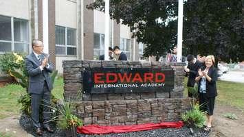 Edward International Academy official opening ceremony. July 22, 2018. (Photo courtesy of Jessica Brooks). 