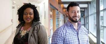 Dr. Queenette Asuquo (left) and Dr. David Bastien (right). (Photo courtesy of the Chatham-Kent Health Alliance.) March 22, 2019.