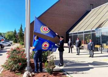 Legion Week flag raising. Sept 18, 2020. (Photo by Municipality of CK)