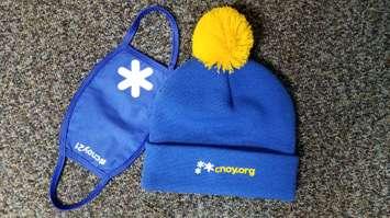 Toque and mask for the 2021 Coldest Night of the Year walk for Neightbourlink CK. (Photo by Cheryl Johnstone)