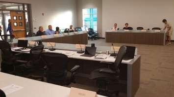 SCCDSB officials meet on September 1, 2015 (Photo by Jake Kislinsky)