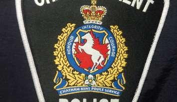 The Chatham-Kent Police Service Crest, August 15, 2016 (Photo courtesy of Chatham-Kent police)