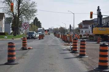 EB view of Grand Ave. approaching Lacroix St. (Photo courtesy of Chatham-Kent Police Services).