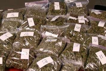 Some of the processed marijuana seized by C-K police in Chatham Jan. 13 2015 (Photo Courtesy Chatham-Kent Police) 