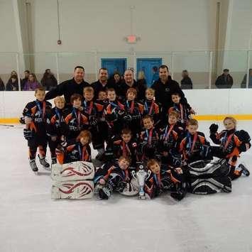 Kent Teksavvy Cobra Novice AE 1 (7-8 year olds) team wins silver at Motown Cup in Detroit. (Submitted photo)