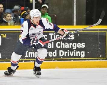 Brendan Lemieux of the Windsor Spitfires. (Photo courtesy of Terry Wilson via OHL Images)