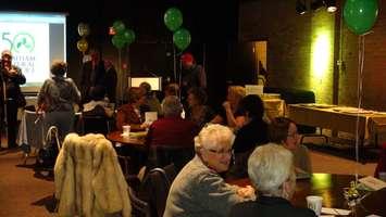 Volunteers and members of the public celebrate the 50th Anniversary of the Chatham Cultural Centre (Photo taken by Jake Kislinsky).