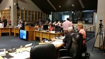 Seniors gather in Chatham-Kent Council Chambers for a "Living Well, Aging Well" Forum (Photo by Jake Kislinsky)
