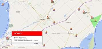 (Photo courtesy of Hydro One Storm Centre)