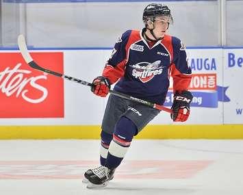 Jake Smith of the Windsor Spitfires. (Photo taken by Terry Wilson / OHL Images.). 