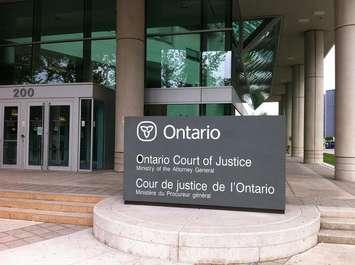 BlackburnNews.com file photo of the Ontario Court of Justice in Windsor.  