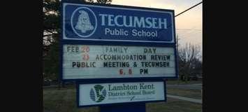Tecumseh Public School.  February 23, 2017. (Photo by Paul Pedro)