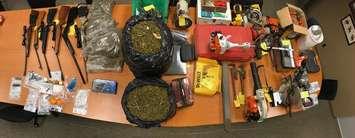 Items seized during search. (Photo courtesy of Chatham-Kent OPP).