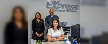 Staff at Express Employment Professionals (photo courtesy Municipality of Chatham-Kent)