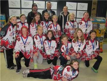 Chatham Thunder Petite ‘A’ Ringette team. (Submitted photo)