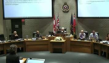 CK Council budget deliberations Nov 29, 2023 (Image captured from YourTV Chatham-Kent via YouTube)